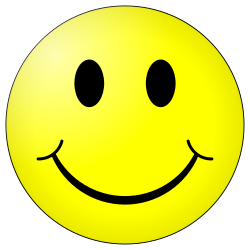 A cartoon smiley-face